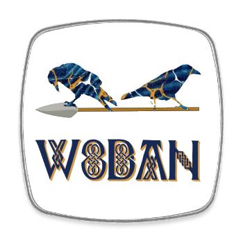 wodan e 16 - Magnet carré - blanc - Devant