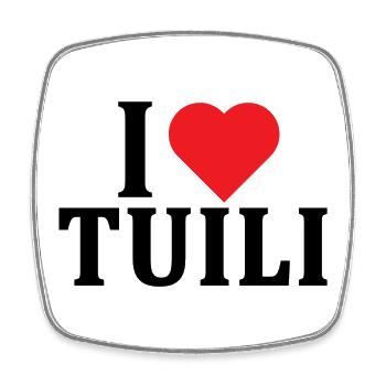 t-shirt Io amo Tuili t-shirt Sardegna - Square fridge magnet - white - Front
