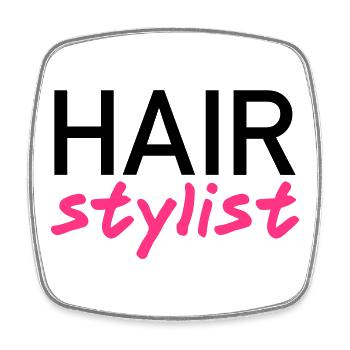 Hair stylist - Viereckiger Kühlschrankmagnet - Weiß - Vorne