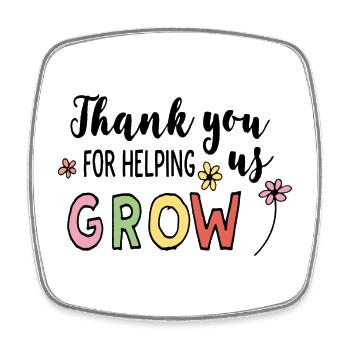 Educator Children - Square fridge magnet - white - Front