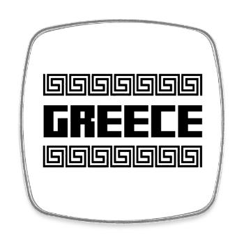 Griechenland Land Inseln Hellas Symbol Geschenk - Viereckiger Kühlschrankmagnet - Weiß - Vorne