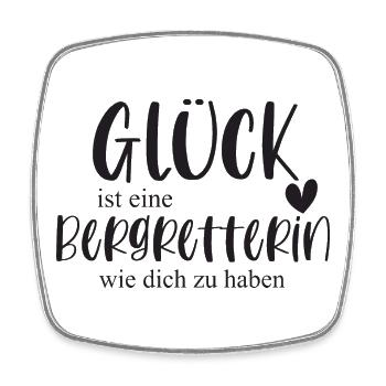 Bergretterin Berg Klettern Berg Geschenk - Viereckiger Kühlschrankmagnet - Weiß - Vorne
