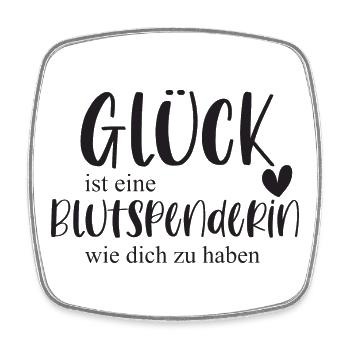 Blutspenderin Blutspende Ehrenamt Heldin Geschenk - Viereckiger Kühlschrankmagnet - Weiß - Vorne