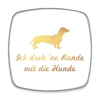 cool Quote Hunde Gold Hundeliebe Hund Fan Besitzer - Viereckiger Kühlschrankmagnet - Weiß - Vorne