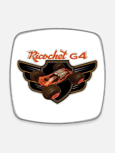 Ricochet xrc classic radio control of the years - Square fridge magnet - white