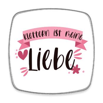 Klettern Bouldern Bergsteigen Berge Liebe Geschenk - Viereckiger Kühlschrankmagnet - Weiß - Vorne