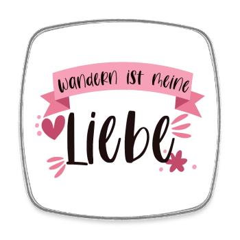 Wandern Berge Alpen Natur Liebe Geschenk - Viereckiger Kühlschrankmagnet - Weiß - Vorne
