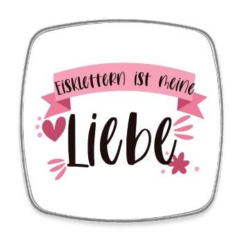 Eisklettern Klettern Eispickel Winter Eis Geschenk - Viereckiger Kühlschrankmagnet - Weiß - Vorne