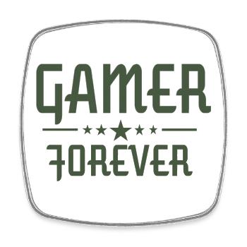 Gamer Forever New Level Update Design - Viereckiger Kühlschrankmagnet - Weiß - Vorne