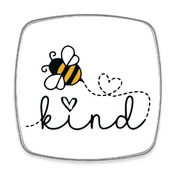 Be Child - Drôle d’abeille Enfant - Magnet carré - blanc - Devant