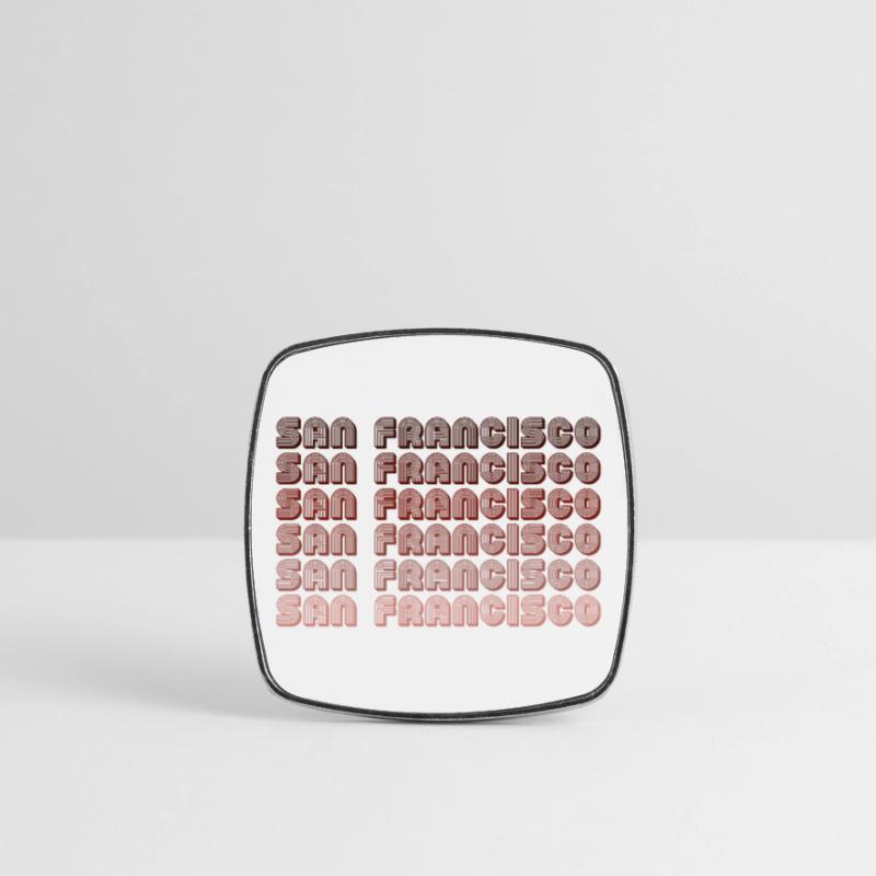 San Francisco Grid Gradient Pattern Square fridge magnet