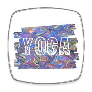 Yoga RS E 45 - Square fridge magnet - white - Front