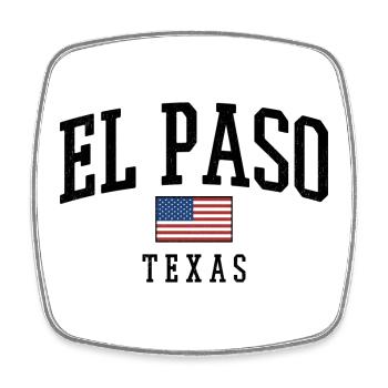 T-shirt rétro El Paso Texas - Magnet carré - blanc - Devant