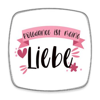 Pole Dance ist meine Liebe! Geschenk Poledancing - Viereckiger Kühlschrankmagnet - Weiß - Vorne
