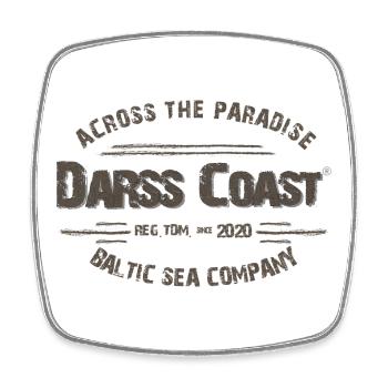 Darss Coast - Dein Statement für den Darß - Viereckiger Kühlschrankmagnet - Weiß - Vorne