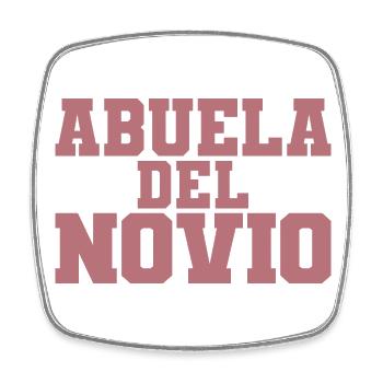 Abuela del Novio Groom's Grandmother Wedding Gift - Square fridge magnet - white - Front