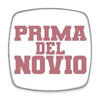 Prima del Novio Groom's Cousin Women Wedding Gift - Square fridge magnet - white - Front