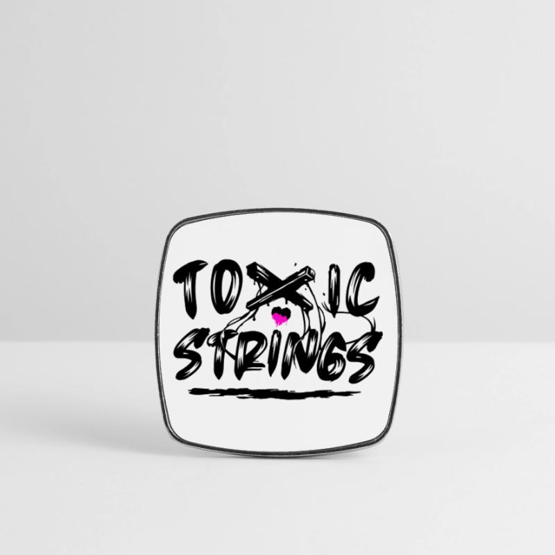 Toxic Strings 2 Colour Square fridge magnet