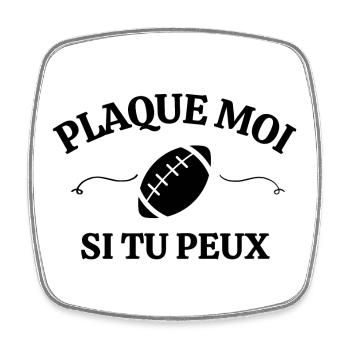 rugby, rugby sport, rugby humour - Magnet carré - blanc - Devant