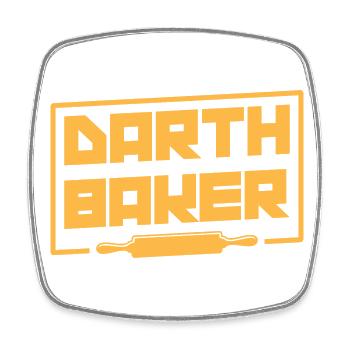Bäcker Geschenke- Bäcker Tshirt - Viereckiger Kühlschrankmagnet - Weiß - Vorne