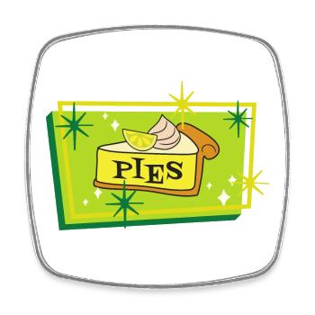 cheesecake lovers - Square fridge magnet - white - Front