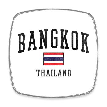 Thailand Flag Minimal Stripe - Square fridge magnet - white - Front