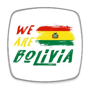 Nous sommes la Bolivie - Magnet carré - blanc - Devant