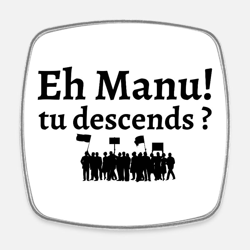 réforme des retraites, retraites, retraite - Magnet carré - blanc