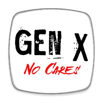 Génération X - Magnet carré - blanc - Devant