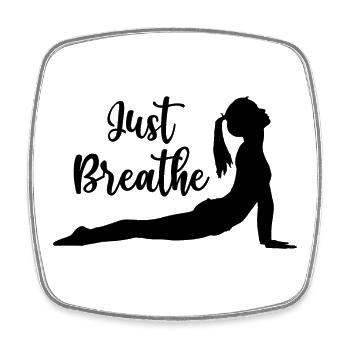 Yoga Geschenkidee - Namaste - Viereckiger Kühlschrankmagnet - Weiß - Vorne