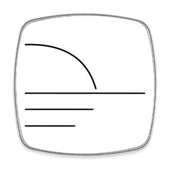 Sun - Square fridge magnet - white - Front