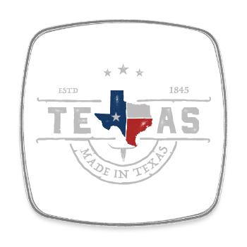 Texas emblème Vintage State Pride - Magnet carré - blanc - Devant