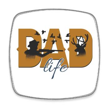 hunting, hunter, I love hunting - Square fridge magnet - white - Front