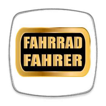 Fahrradfahrer Radfahren RAD Fahrrad - Viereckiger Kühlschrankmagnet - Weiß - Vorne