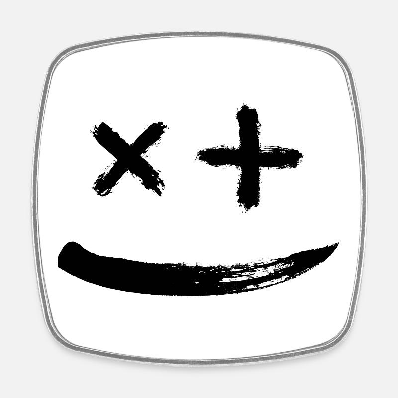 Smile 4 you - Square fridge magnet - white
