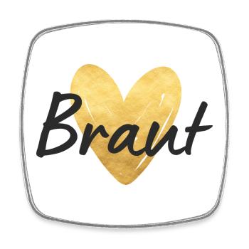 Braut Jungesellinnenabschied - Viereckiger Kühlschrankmagnet - Weiß - Vorne