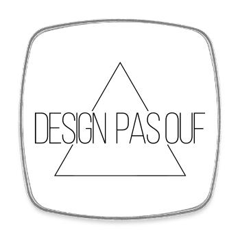 Design pas ouf - Mais si c'est à la mode... - Magnet carré - blanc - Devant