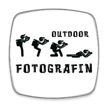 Outdoor Fotografin - Viereckiger Kühlschrankmagnet - Weiß - Vorne
