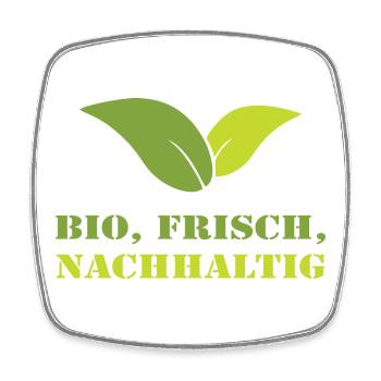 Bio Frisch Nachhaltig Biobauer Landwirt Geschenk - Viereckiger Kühlschrankmagnet - Weiß - Vorne