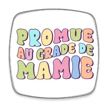 Promue mamie annonce grossesse future grand-mère - Magnet carré - blanc - Devant
