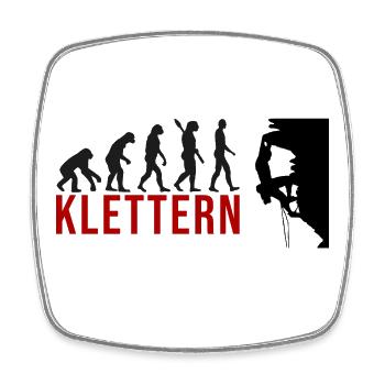 Ecolution Klettern - Viereckiger Kühlschrankmagnet - Weiß - Vorne