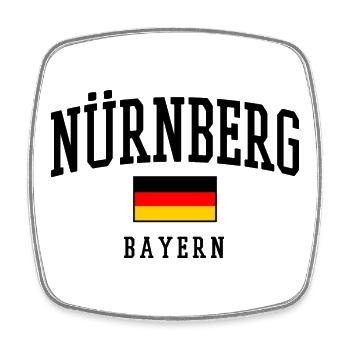 Nuremberg, Germany – Bold & Patriotic - Square fridge magnet - white - Front