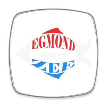 Egmond aan zee - Magnet carré - blanc - Devant