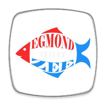 Egmond aan zee - Magnet carré - blanc - Devant