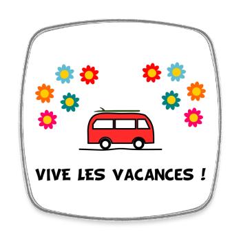 DAD. GRANDPA. FATHER'S DAY. MISTRESS. MASTER - Square fridge magnet - white - Front