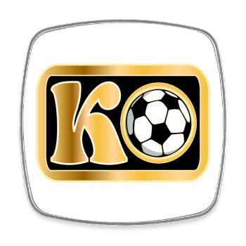 KNOCKOUT - Square fridge magnet - white - Front