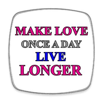 Inspirational motivational text in colorful design - Square fridge magnet - white - Front