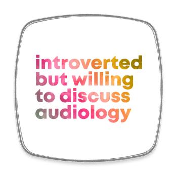 Audiologie Audiologie Audiologie - Magnet carré - blanc - Devant