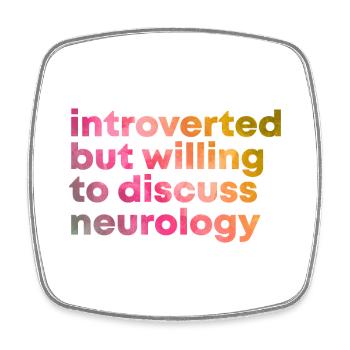 Neurologie, Neurologie, Neurologie - Viereckiger Kühlschrankmagnet - Weiß - Vorne