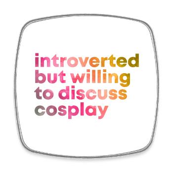 Cosplay - Square fridge magnet - white - Front